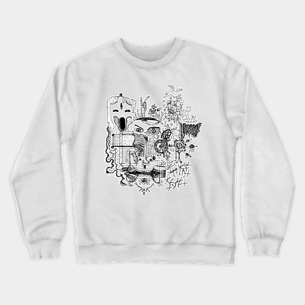 n16: eyes will not deceive you, faces with poor anatomy Crewneck Sweatshirt by dy9wah